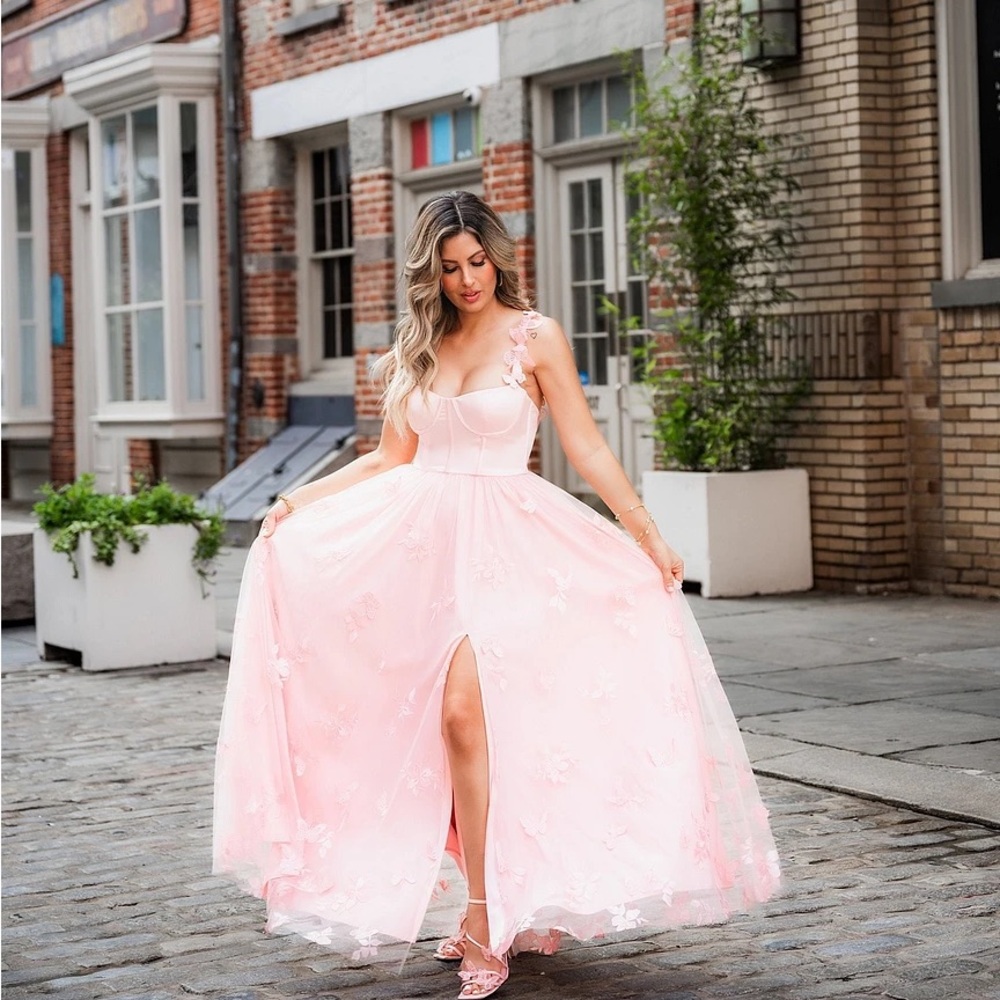Prom Dress Antonio Melani Capsule Mely Satin Embroidered Tulle Dress